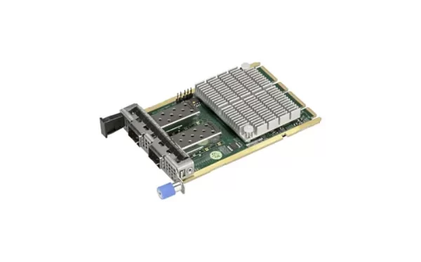 Supermicro AOC-A25G-m2SM ConnectX-6 Lx 2-Ports 25GbE SFP28 Ethernet Network Adapter with a 0.5U height bracket