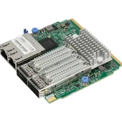 Supermicro AOC-MHIBF-m2Q2GM 2-Ports 56GbE QSFP InfiniBand FDR SIOM Network Adapter with 1U Bracket