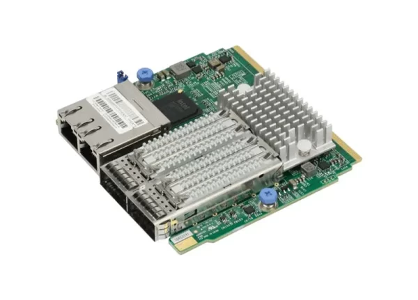 Supermicro AOC-MHIBF-m2Q2GM 2-Ports 56GbE QSFP InfiniBand FDR SIOM Network Adapter with 1U Bracket