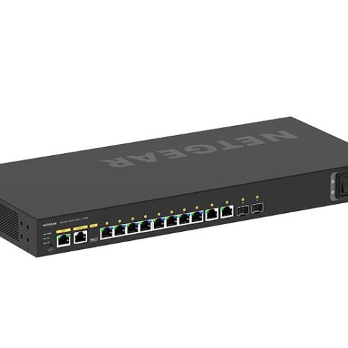 Netgear GSM4212PX-100NAS M4250 Series M4250-10G2XF-PoE+ 8-Ports PoE+ 10/100/1000Base-T RJ-45 + 2-Ports RJ-45 + 2-Ports SFP+ Layer 3 Managed 1U Rack-mountable Gigabit Ethernet Network Switch