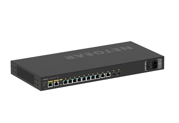 Netgear GSM4212PX-100NAS M4250 Series M4250-10G2XF-PoE+ 8-Ports PoE+ 10/100/1000Base-T RJ-45 + 2-Ports RJ-45 + 2-Ports SFP+ Layer 3 Managed 1U Rack-mountable Gigabit Ethernet Network Switch
