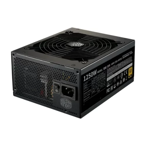 Cooler Master MPE-C501-AFCAG-US MWE 1250-Watts 100-240V AC 15-7A 47-63Hz 80-Plus Gold Full Modular ATX Power Supply
