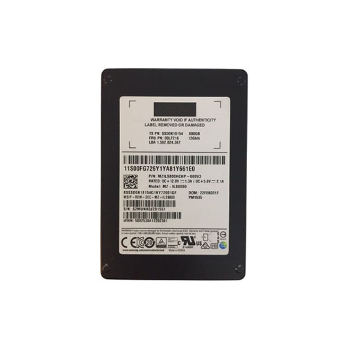 Samsung MZ-ILS8000 PM1635 800GB Multi-Level Cell SAS 12Gb/s 2.5-Inch Solid State Drive Hpe Oem