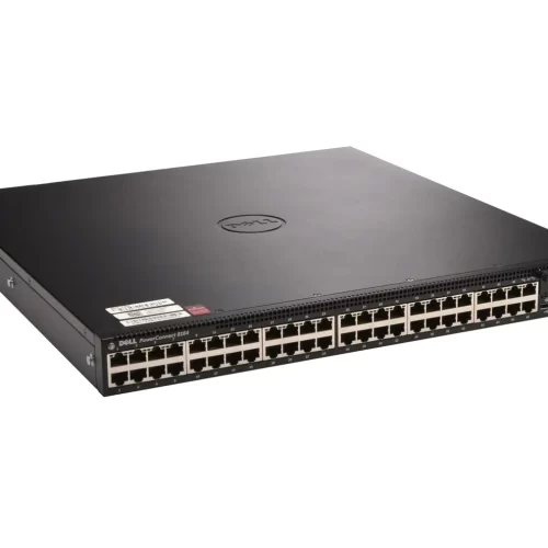 Dell PCT8164 PowerConnect 8100 Series 8164 48-Ports 10GBase-T 10 Gigabit Ethernet RJ-45 + 2-Ports 40GBase-X QSFP+ Layer 3 Managed 1U Rack-mountable Network Switch