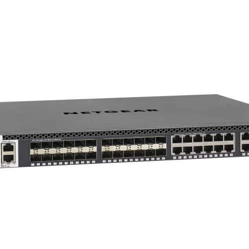 Netgear XSM4348S-100NES Prosafe M4300 Series M4300-24X24F 24xRJ-45 Ports 10GBase-T + 24xSFP+ Ports Layer3 Managed 1U Gigabit Ethernet Switch
