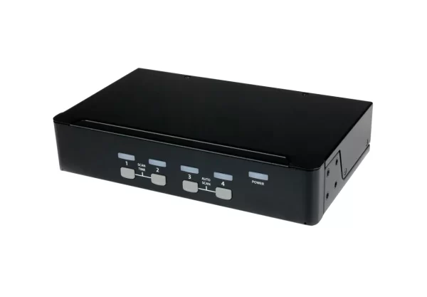 HP 169953-001 4 x Ports Include 1 x Port VGA + 1 x Port Keyboard + 1 x Port Mouse Rak-mountable KVM Switch