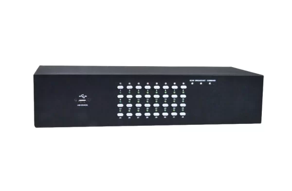 Dell 2N2Y6 PowerConnect 4322DS 32xPorts RJ-45 + 2xPorts GE + 1xPort VGA 15-Pin 2xPorts PDU + 4xPorts USB 2.0 Remote KVM Console Switch