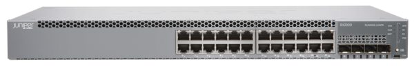 Juniper EX2300-24P EX2300 24x Ports 10/100/1000BASE-T PoE+ + 4x Ports 1/10GbE SFP+ Layer 3 Managed 1U Rack-mountable Network Switch