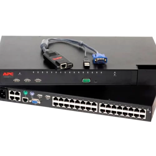 Dell Y5367 PowerEdge 2161DS 16 x Ports RJ-45 + 1 x Port FE + 1 x Port VGA 15-Pin + 1 x Port BD-9 Male KVM Console Switch