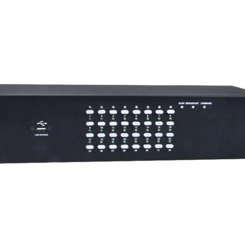Dell M263H PowerEdge 2321DS 32xPorts RJ-45 + 2xPorts GE + 1xPort SVGA 15-Pin + 4xPorts USB 2.0 + 2xPorts PDU Remote KVM Console Switch