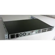 Dell W820G PowerEdge 2161DS-2 16 x Ports RJ-45 + 1 x Port GE + 1 x Port SVGA 15-Pin + 4 x Ports USB 2.0 Remote KVM Console Switch
