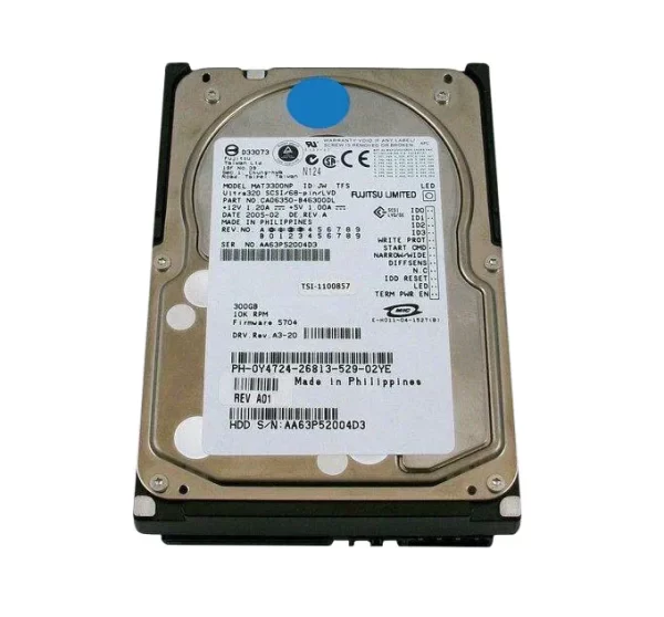 Dell Y4724 300GB 10000RPM Ultra320 SCSI 68-Pin 3.5-Inch Hard Drive