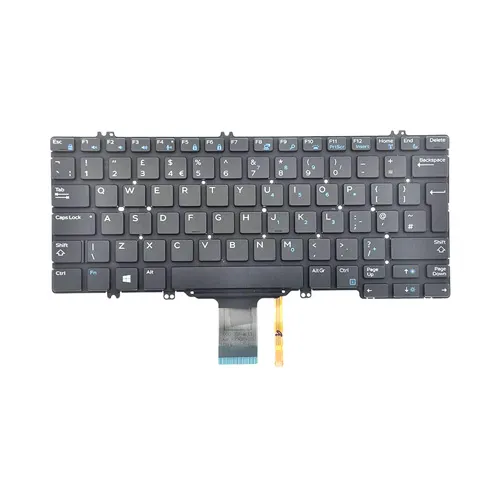 Dell JF8W7 83 Keys UK Qwerty Backlit Keyboard for Latitude 7280