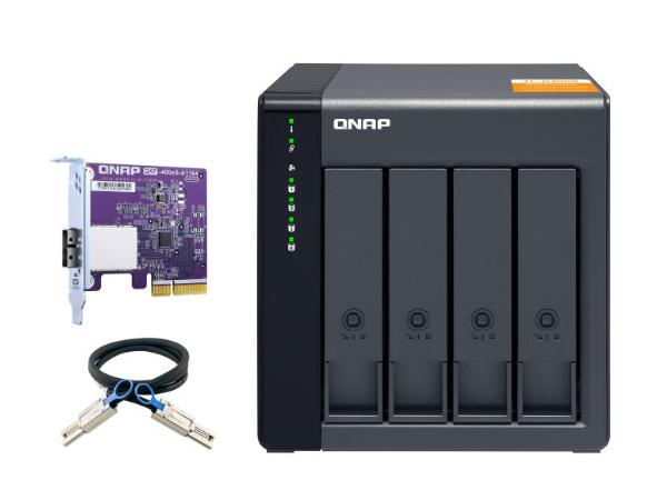 QNAP TL-D400S-US 4-Bay LFF High Performance SATA 6Gb/s JBOD Storage Enclosure