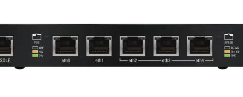 Ubiquiti ERPOE-5 EdgeRouter 2 x PoE 1000Base-T Router Ports + 3 x PoE 1000Base-T Switch/Router Ports Advanced Network Router