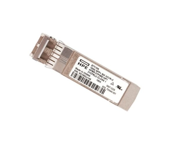 HPE E7Y10A 16Gb/s 16GBase-SW Multi-Mode Fibre 850nm 300m Fibre Channel LC Connector SFP+ Transceiver Module
