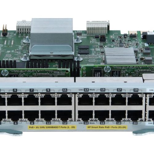 HPE J9991A Aruba 20-Ports 1000Base-T PoE+ + 4-Ports 10GBase-T PoE+ MACsec v3 zl2 Switch Module