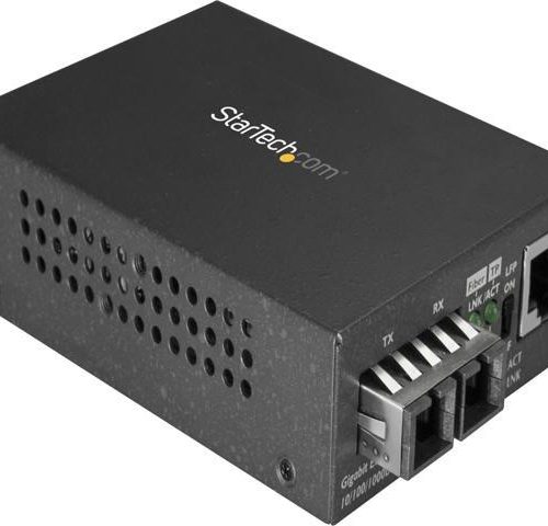 StarTech MCM1110MMLC 1-Port RJ-45 To 1-Port mini-GBIC 850nm 550m Gigabit Ethernet Fibre Media Converter