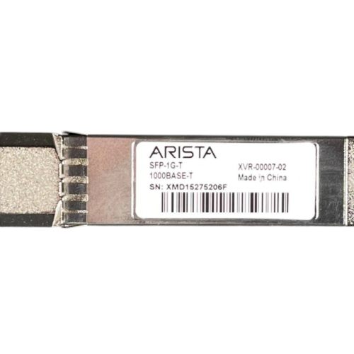 Arista SFP-1G-T 1Gb/s 1000Base-T Copper-Mode 100m RJ-45 Connector SFP Transceiver Module