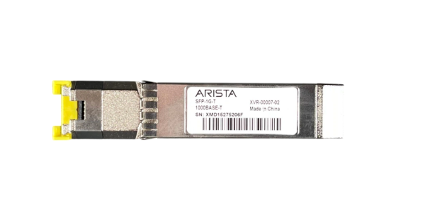 Arista SFP-1G-T 1Gb/s 1000Base-T Copper-Mode 100m RJ-45 Connector SFP Transceiver Module